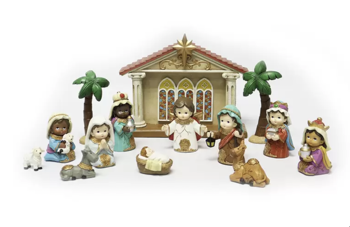 Nacimiento Navideño Miniatura de 14 Piezas