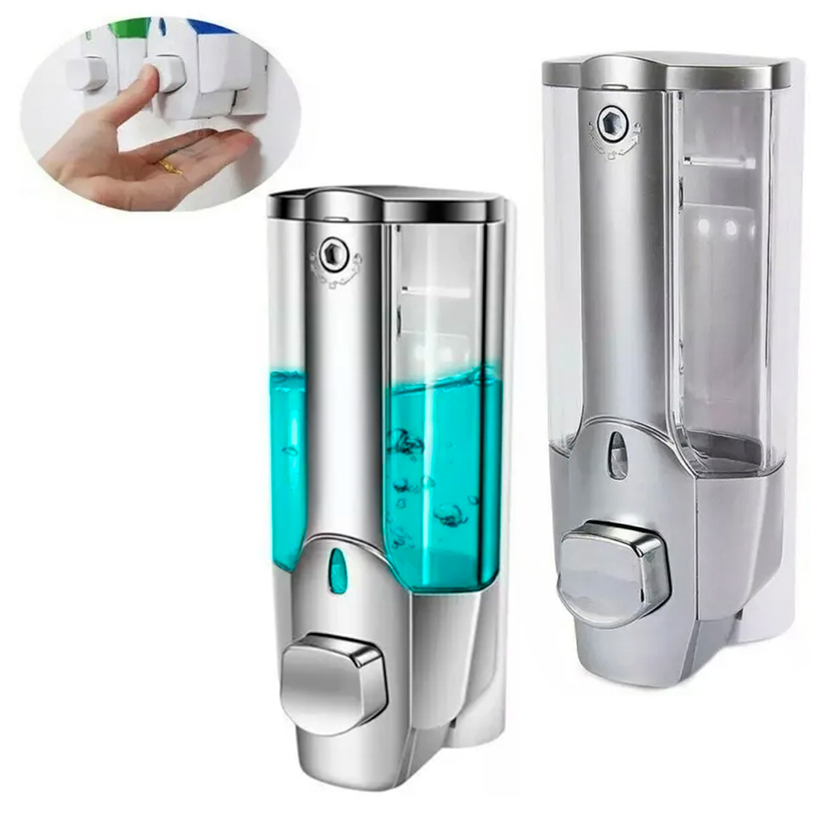 Top Choice 1768-20 Dispensador Despachador Jabón Liquido Gel Shampoo Pared 350ml