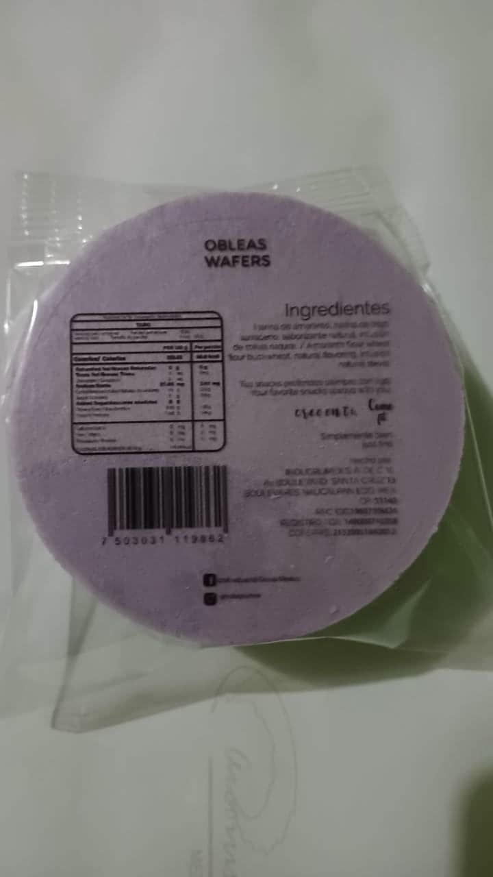 Obleas de amaranto 60 gr TARO