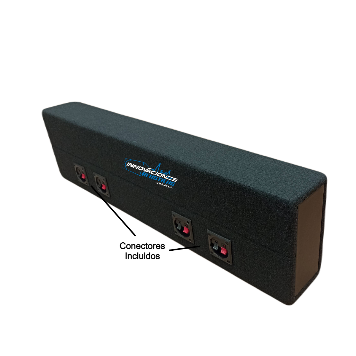 Cajon Para 4 Bocinas De 6.5 Pulgadas Sellado rectangular