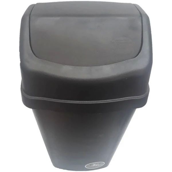 Bote de Basura Balancin chico Negro Plastico 8 litros