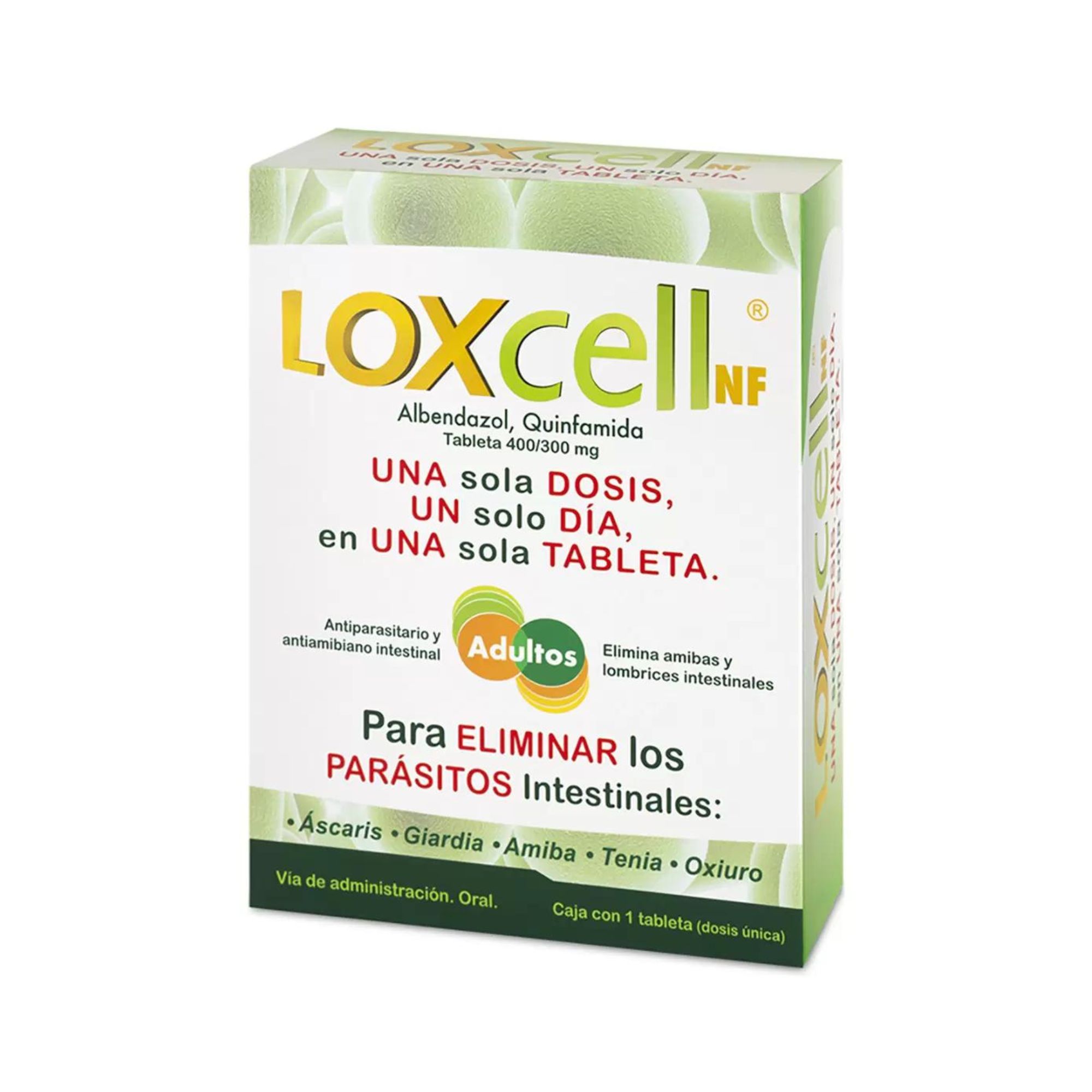 Loxcell Tratamiento Amibiasis Una Dosis 3 Pack