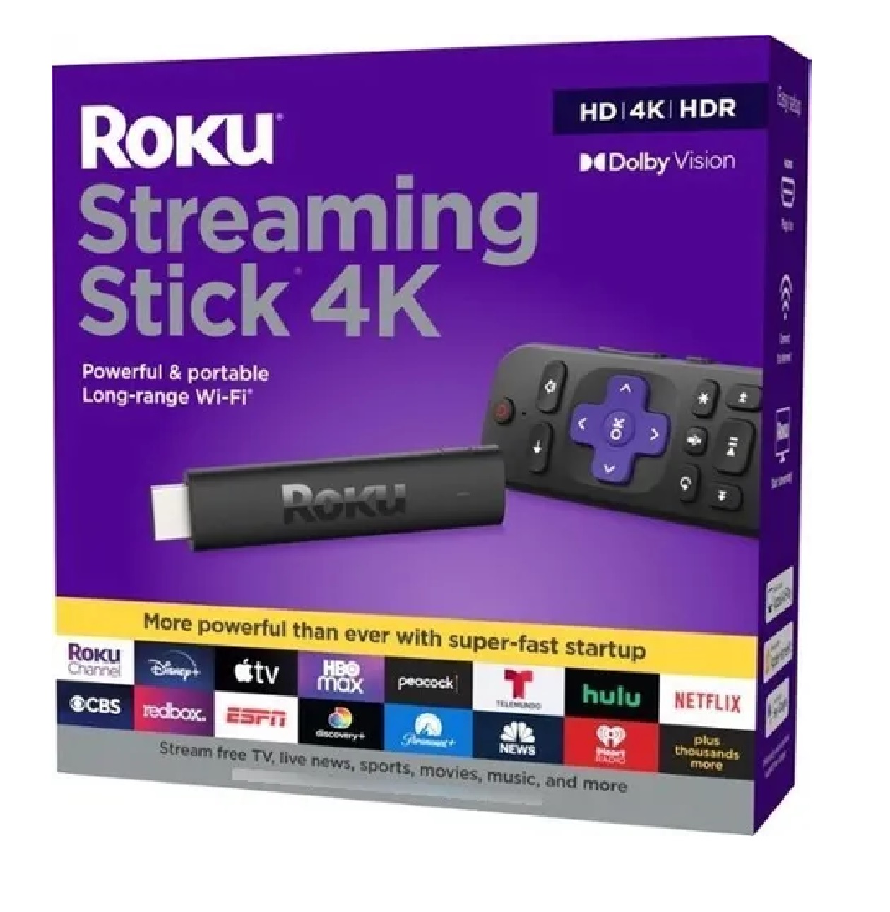 Roku Streaming Stick 4k 3820 - Negro - 1 Gb - De Voz