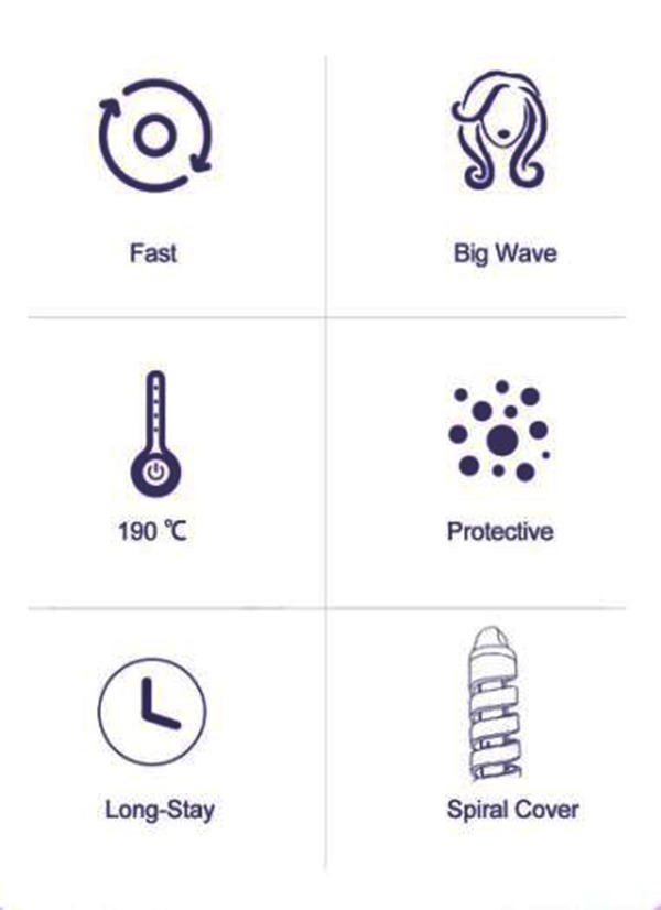 Rizadora Espiral profesional para cabello