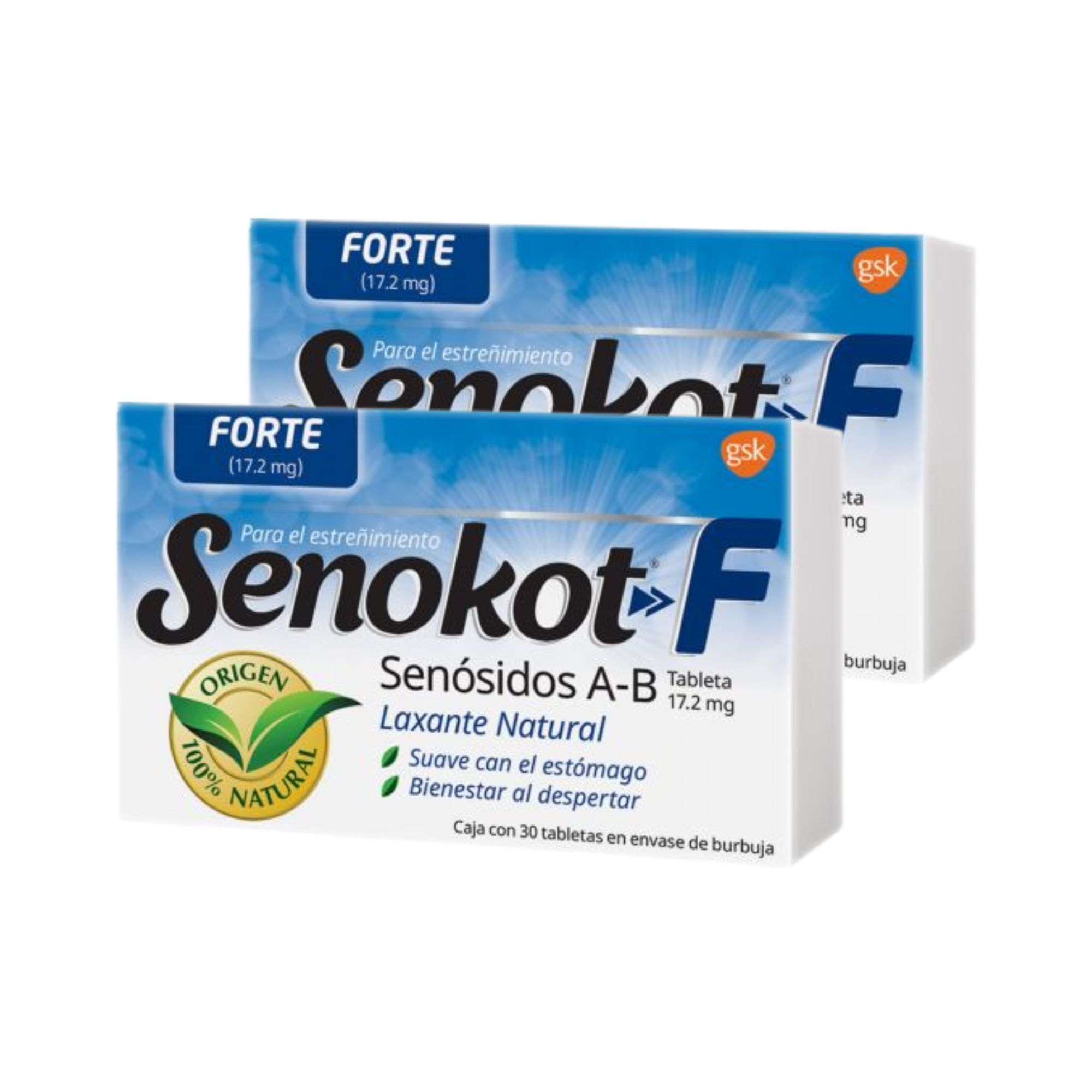 Senokot Forte Laxante 2 Pack 30 Tab c/u