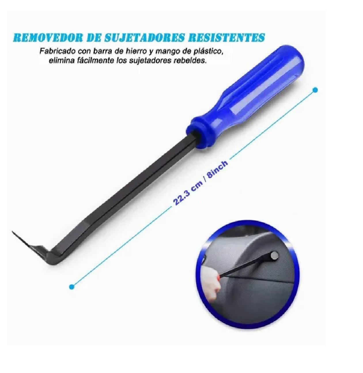 Kit Grapa Automotriz Con Quita Grapas Molduras