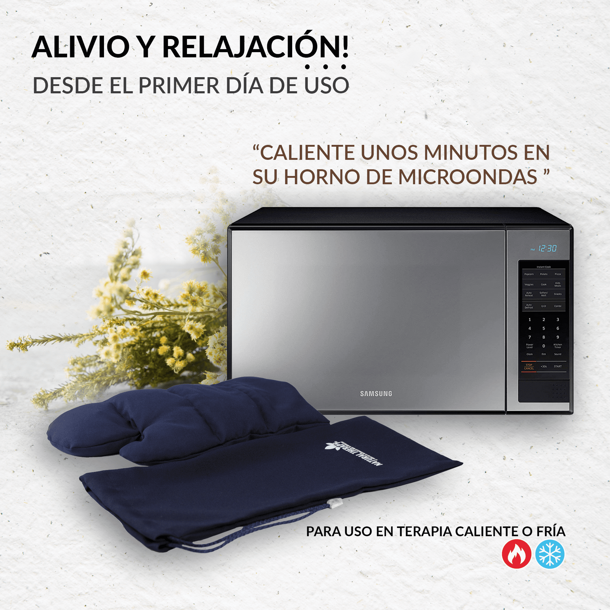 Natural Therapy-Guante Largo Terapéutico. Rellenos de Semillas y Mezcla de Plantas Medicinales Curativas. Relajación y Alivio para tus Manos de Inmediato! Ideal para malestar de articulaciones de manos, dedos o muñeca.