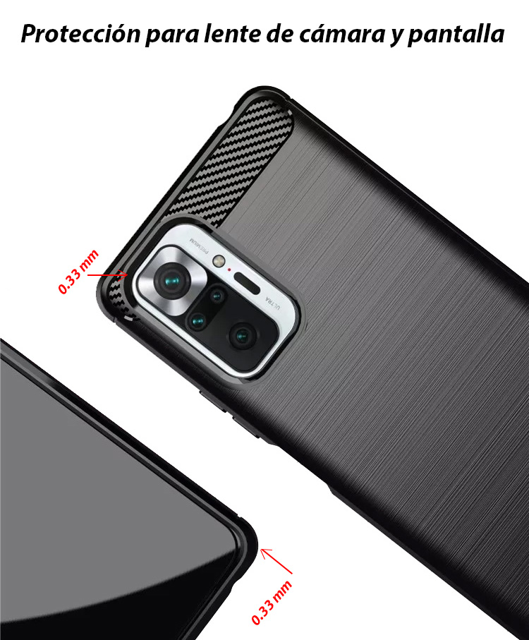 Funda Para Redmi Note 10 Pro 4g + Cristal 9d