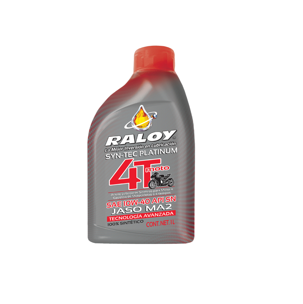 Aceite 10w40 motocicleta sintético 4t syntec platinum