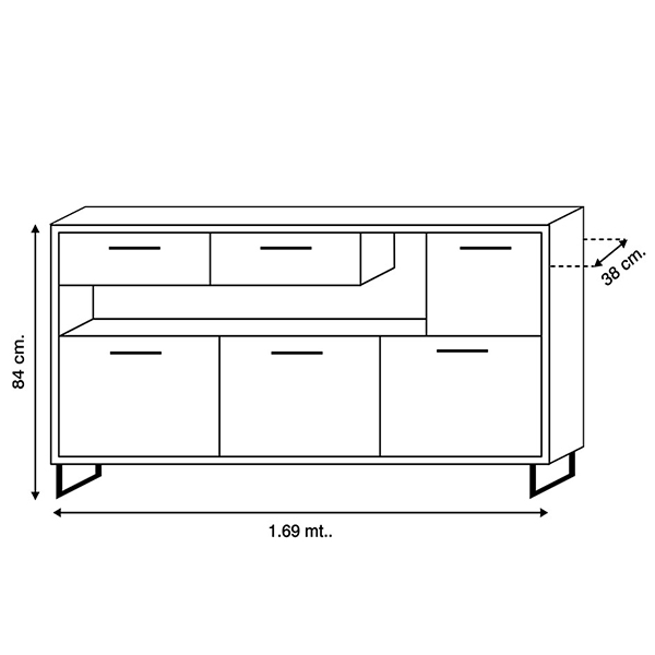 Mueble Modular Comoda Elba  4
