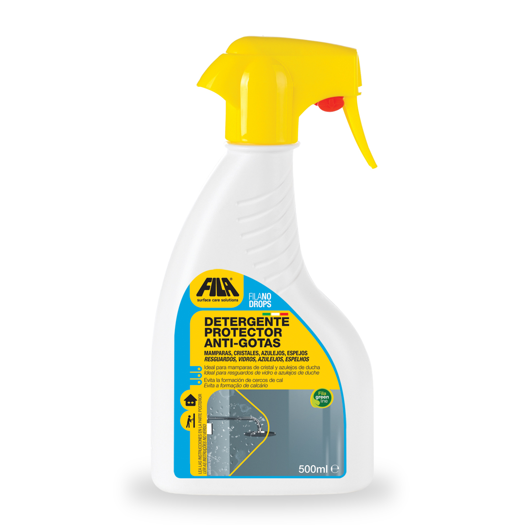 FILA NODROPS Limpiador Para Vidrios, Baño, Limpia Marcas De Agua 750ml