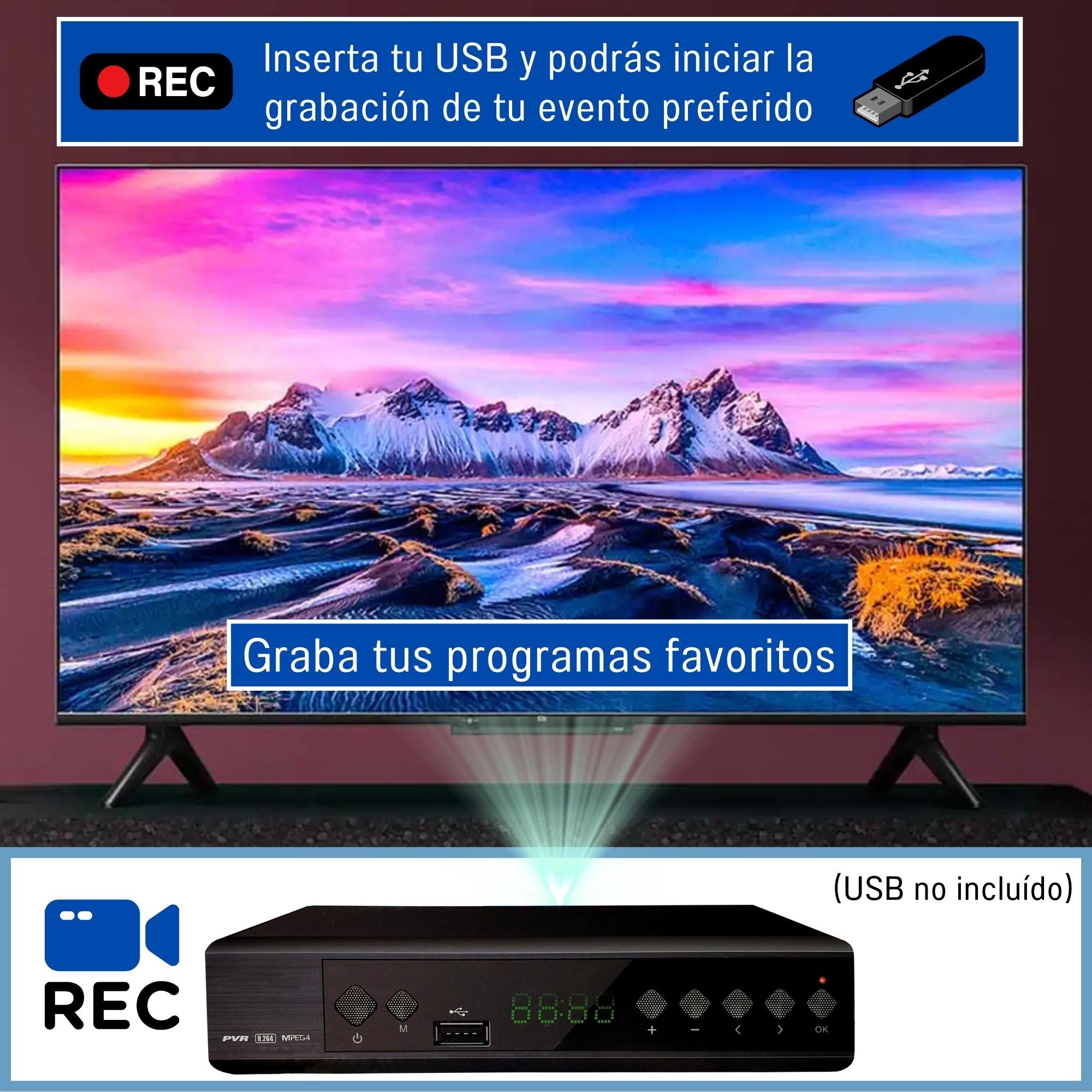 Decodificador tv digital caja convertidor digitales 1080p Nuevo