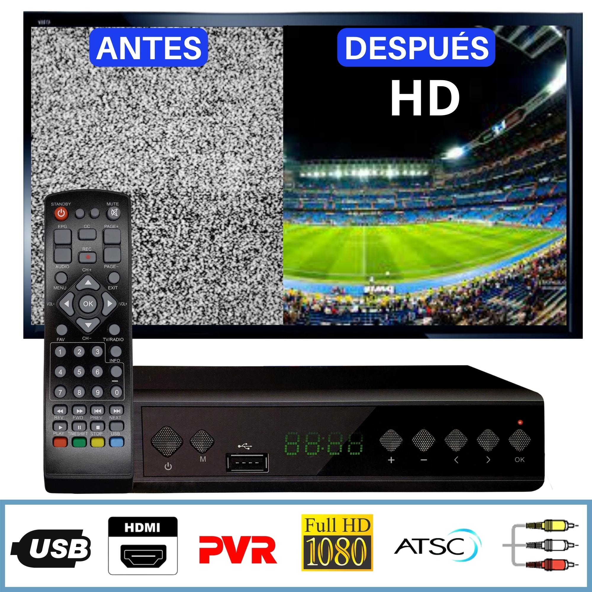 Decodificador Digital/ Convertidor de Señal/ HD Alta definición 1080P