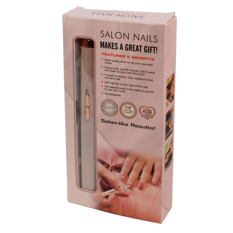 Pulidor De Uñas Recargable USB 5 Puntas Intercambiables.