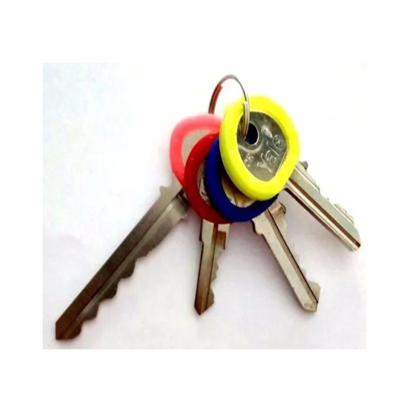 Arillos Aro De Goma Identificadores Llaves 50 Pzas Colores