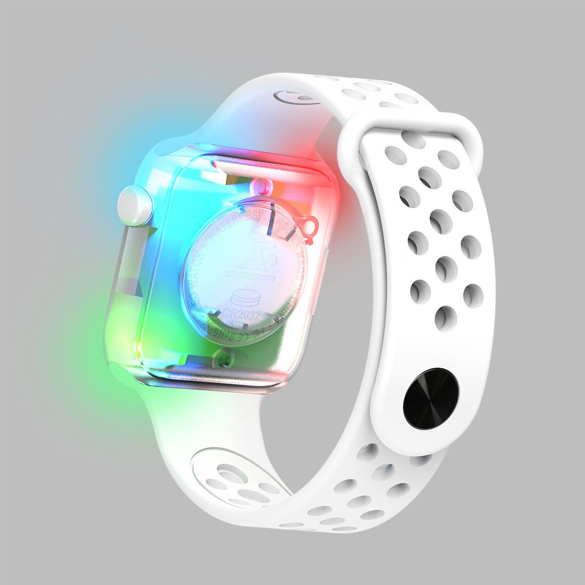 Reloj Led Digital Touch Hombre Mujer Luminoso Resistente Color Blanco