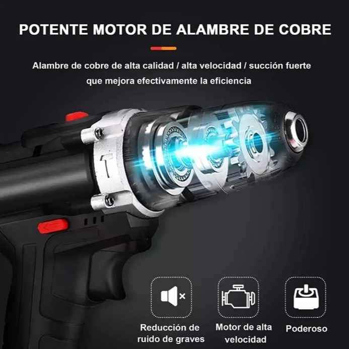 TALADRO INALÁMBRICO 2 BATERÍAS 21V 2 VELOCIDADES TORQUE AJUSTABLE NUEVOS
