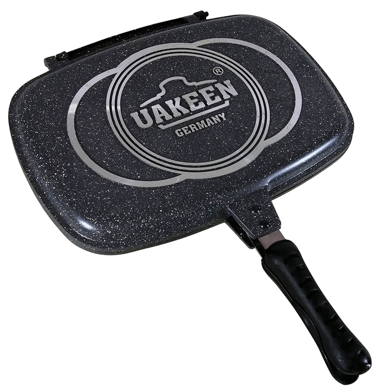 Sartén doble RD ROYAL COOK cara antiadherente Sartén para barbacoa portátil de doble cara con empaque extra