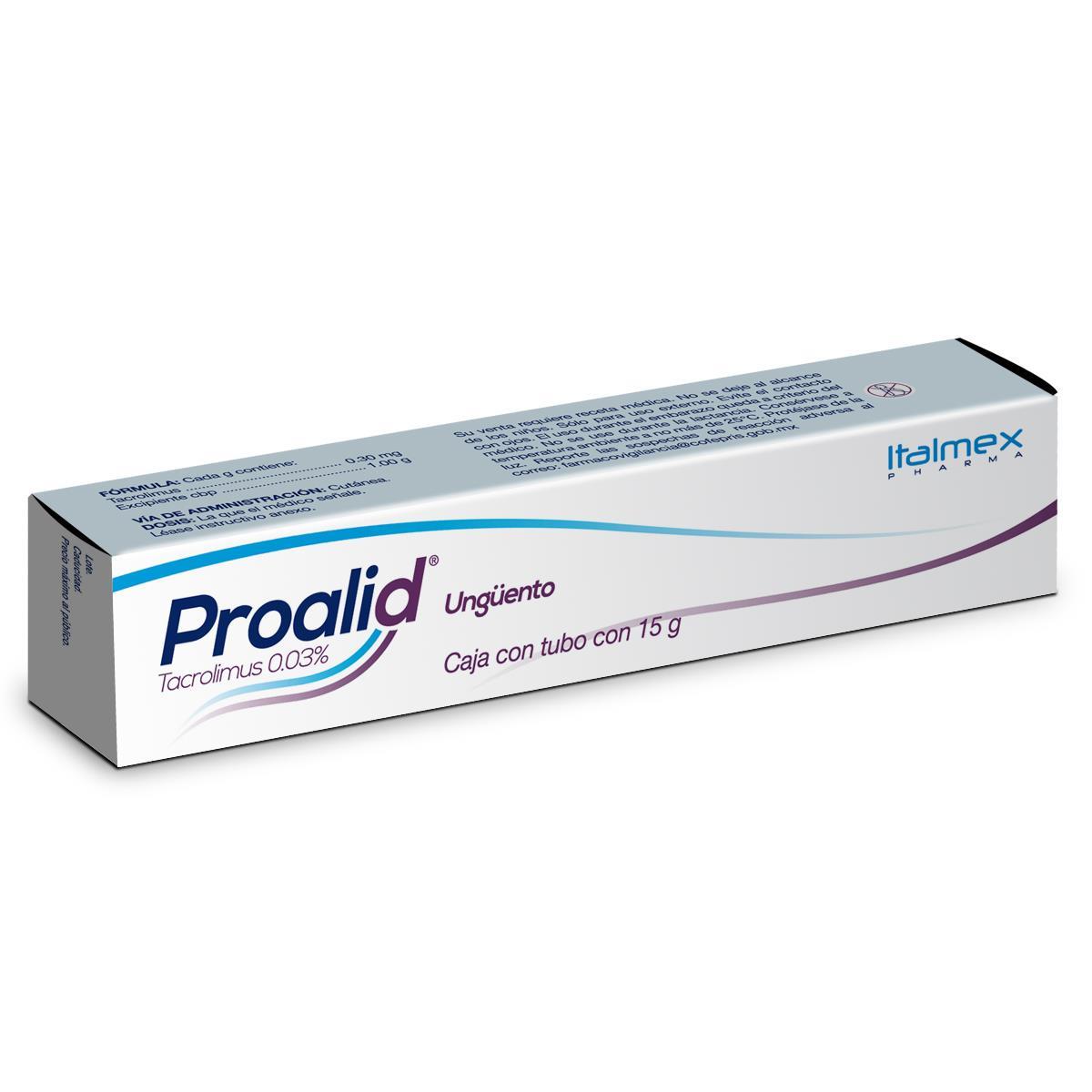 Proalid Ungüento Tacrolmus .03% 15 G