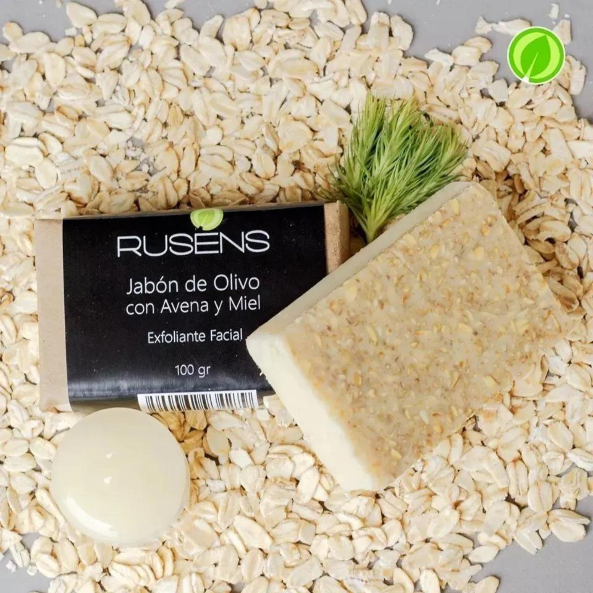 Jabón Olivo Avena Y Miel 100g Rusens Limpieza Suave Exfolia