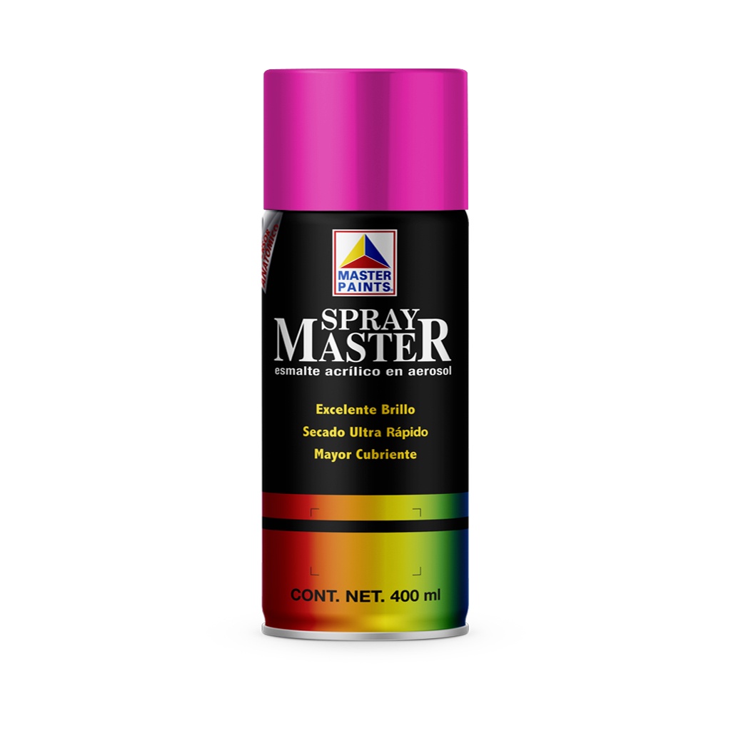 Pintura en Aerosol Master Acuario Color Rosa Fluorescente 400 Ml AM86505