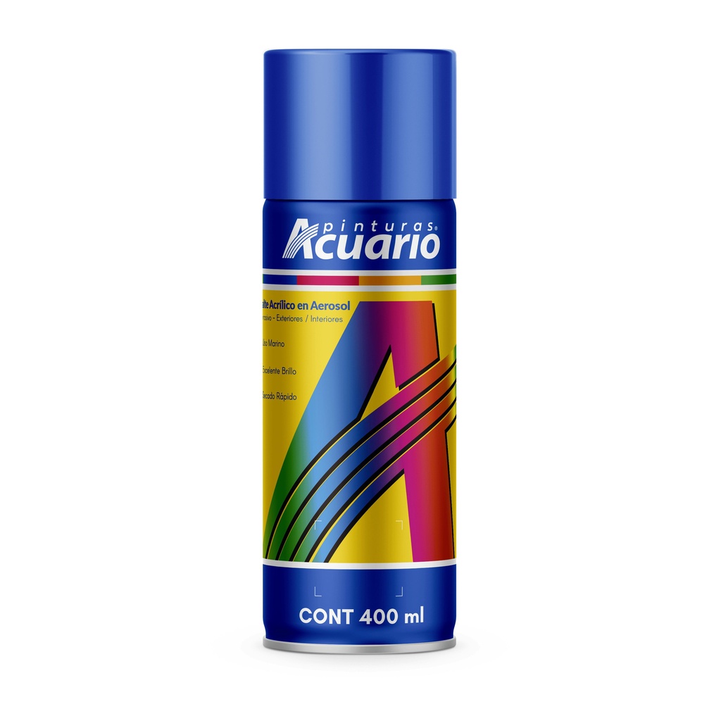 Pintura en Aerosol Acuario Color Azul Español Brillante 400 Ml AA74505