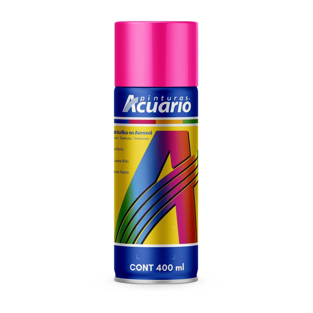Pintura en Aerosol Acuario Rosa Fluorescente 400 Ml AA76505