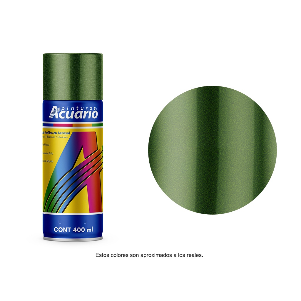 Pintura en Aerosol Acuario Verde Metálico 400 Ml AA78105