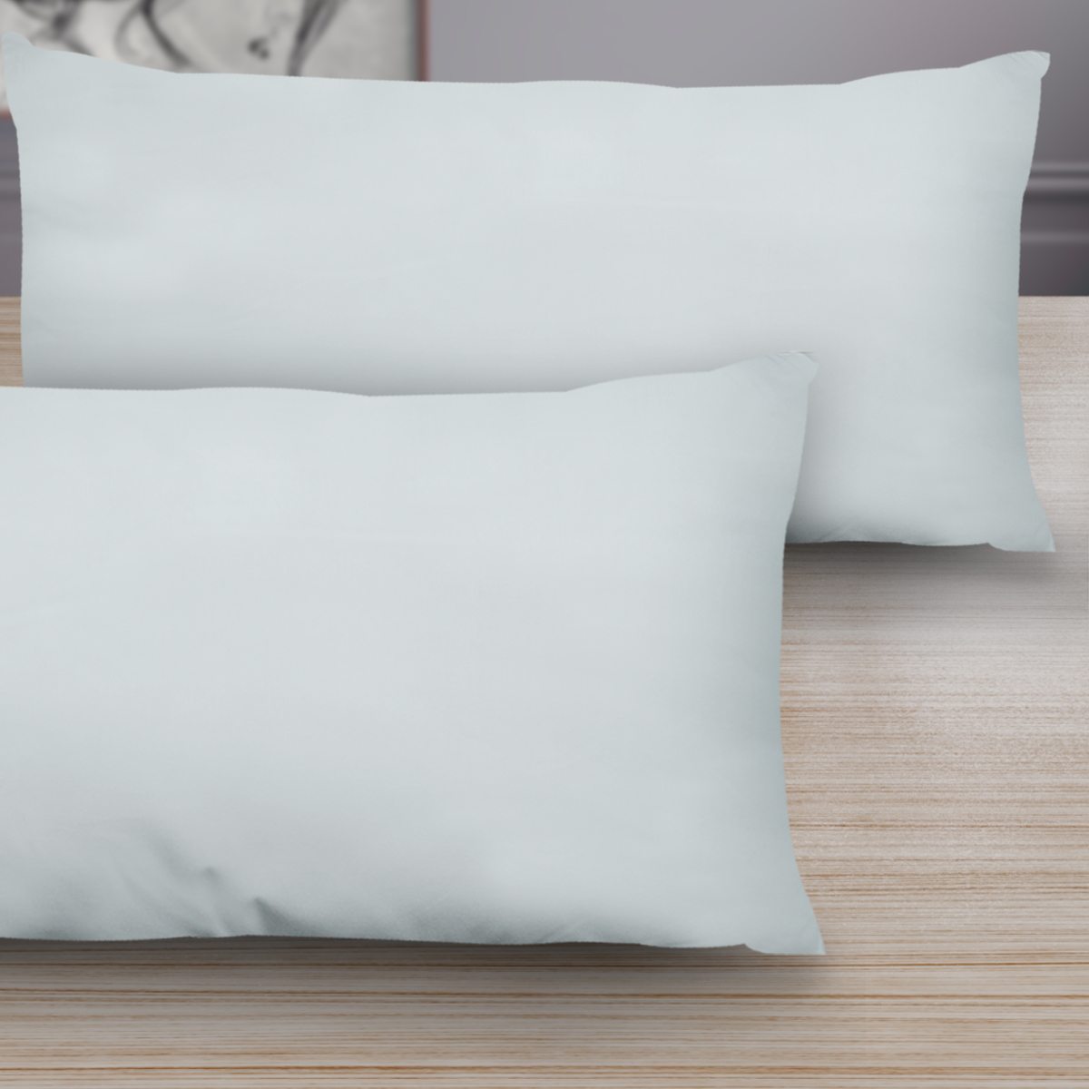 Set 2 Almohadas King Size Microgel Premium Funda De Algodon.