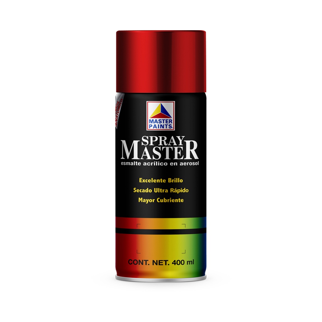 Pintura en Aerosol Master Acuario Color Bermellon Brillante 400 Ml AM80505