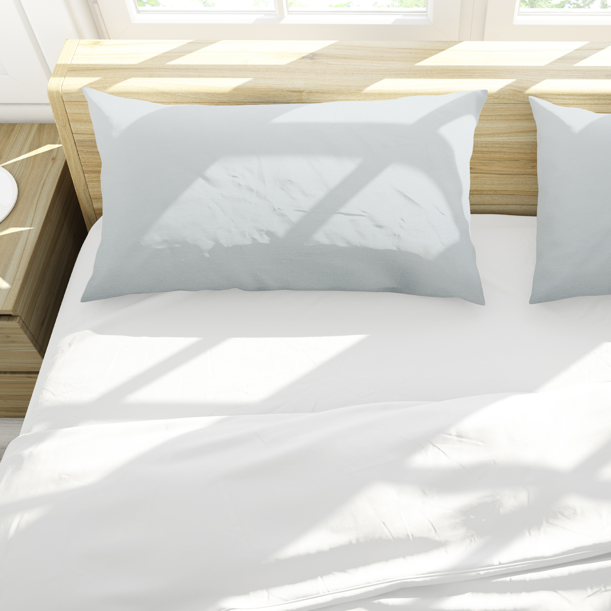 Set 2 Almohadas King Size Microgel Premium Funda De Algodon.