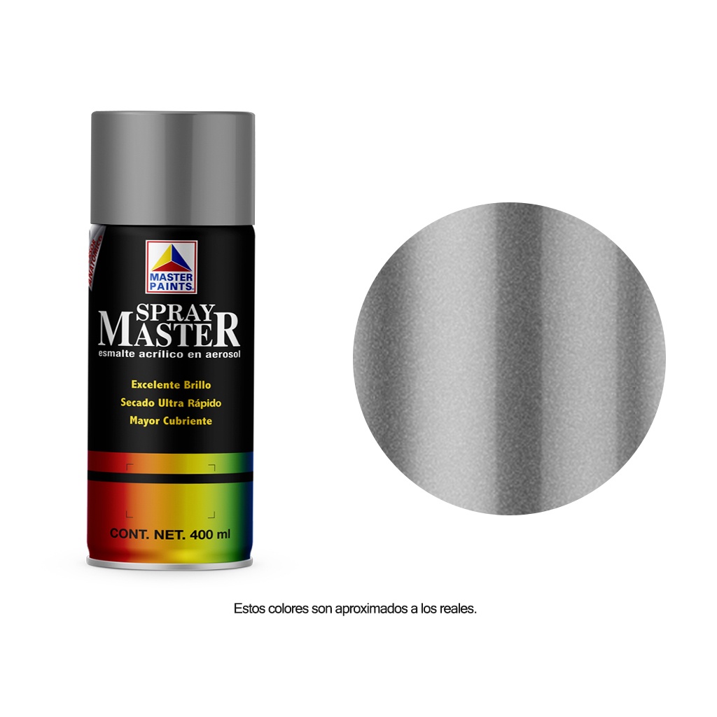 Pintura en Aerosol Master Tipo Cromo Acuario 400 Ml AM81505