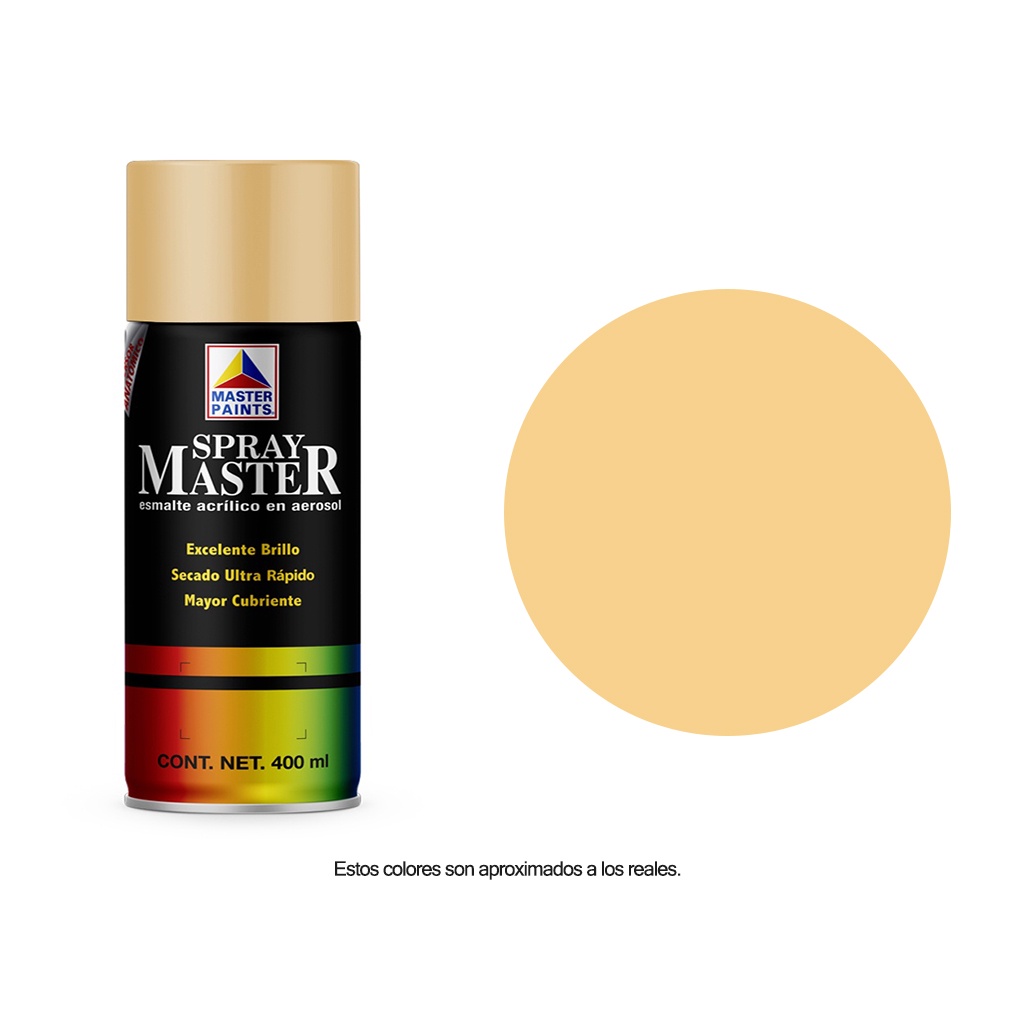 Pintura en Aerosol Master Acuario Color Crema Brillante 400 Ml AM82005