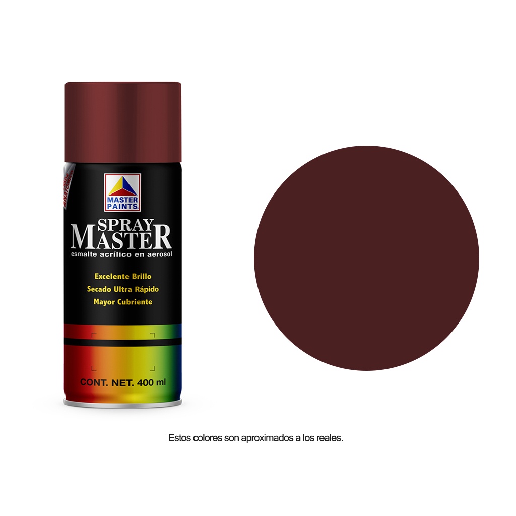 Pintura en Aerosol Master Acuario Color Tabaco Brillante 400 Ml AM82705