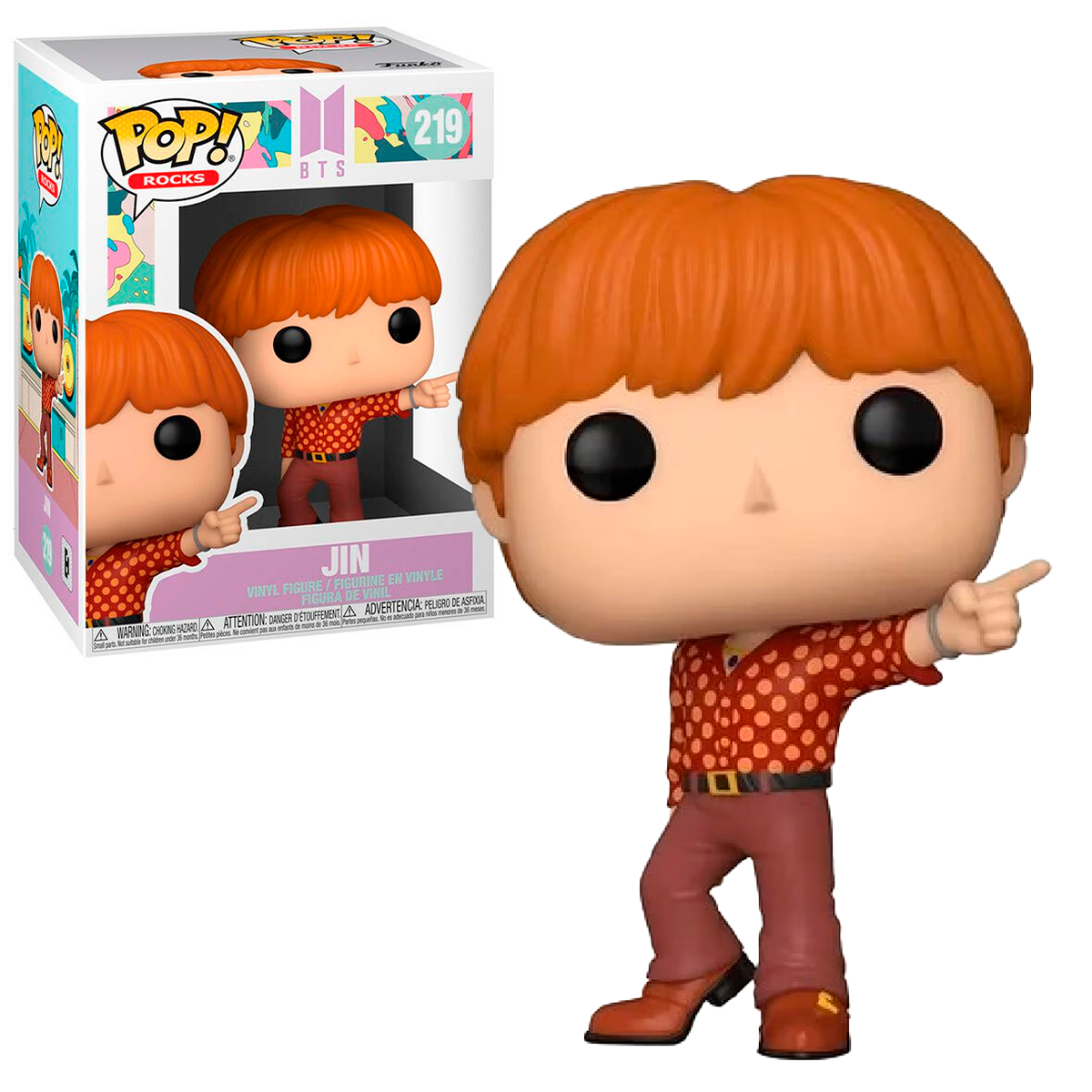 Funko Pop Jin #219 Kim Seok-jin Bts Dynamite Army K Pop Bangtan Boy Idol