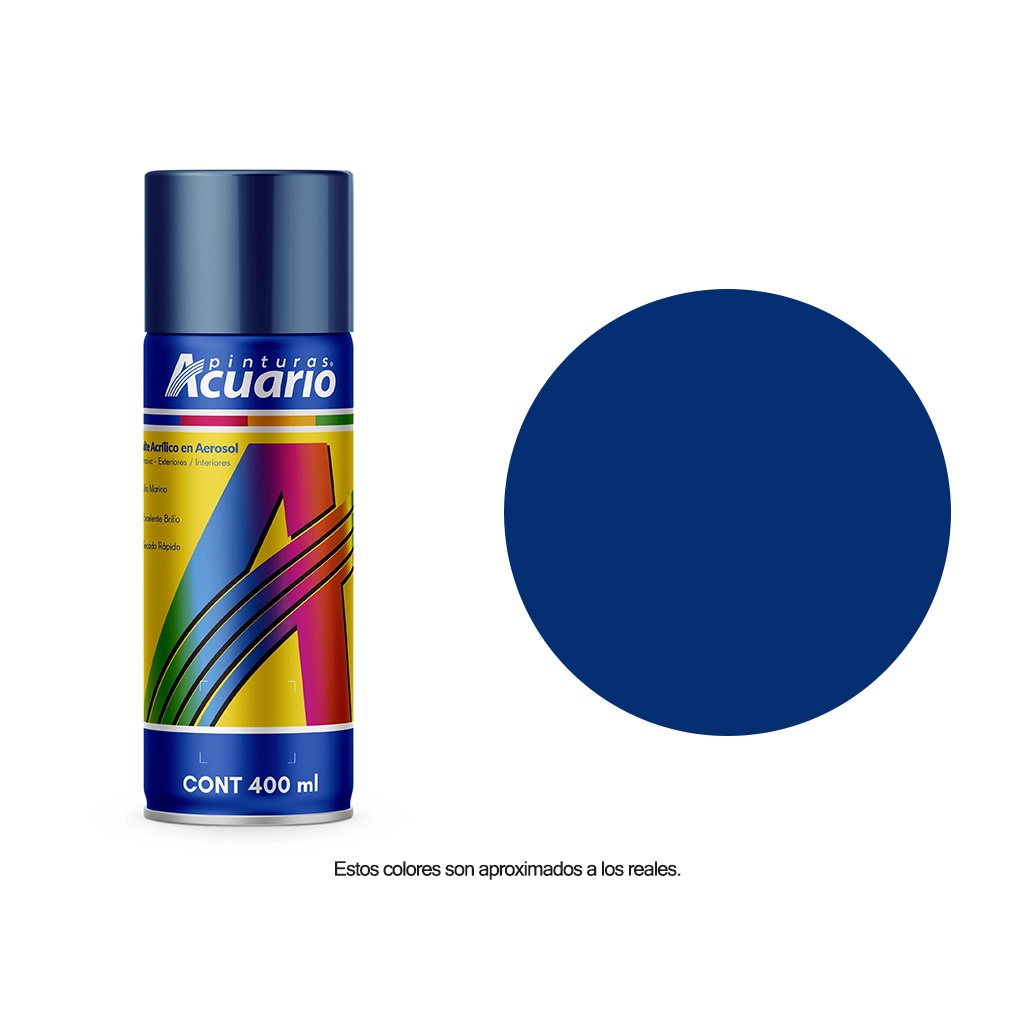 Pintura en Aerosol Acuario Azul Ford Brillante 400 Ml AA77105