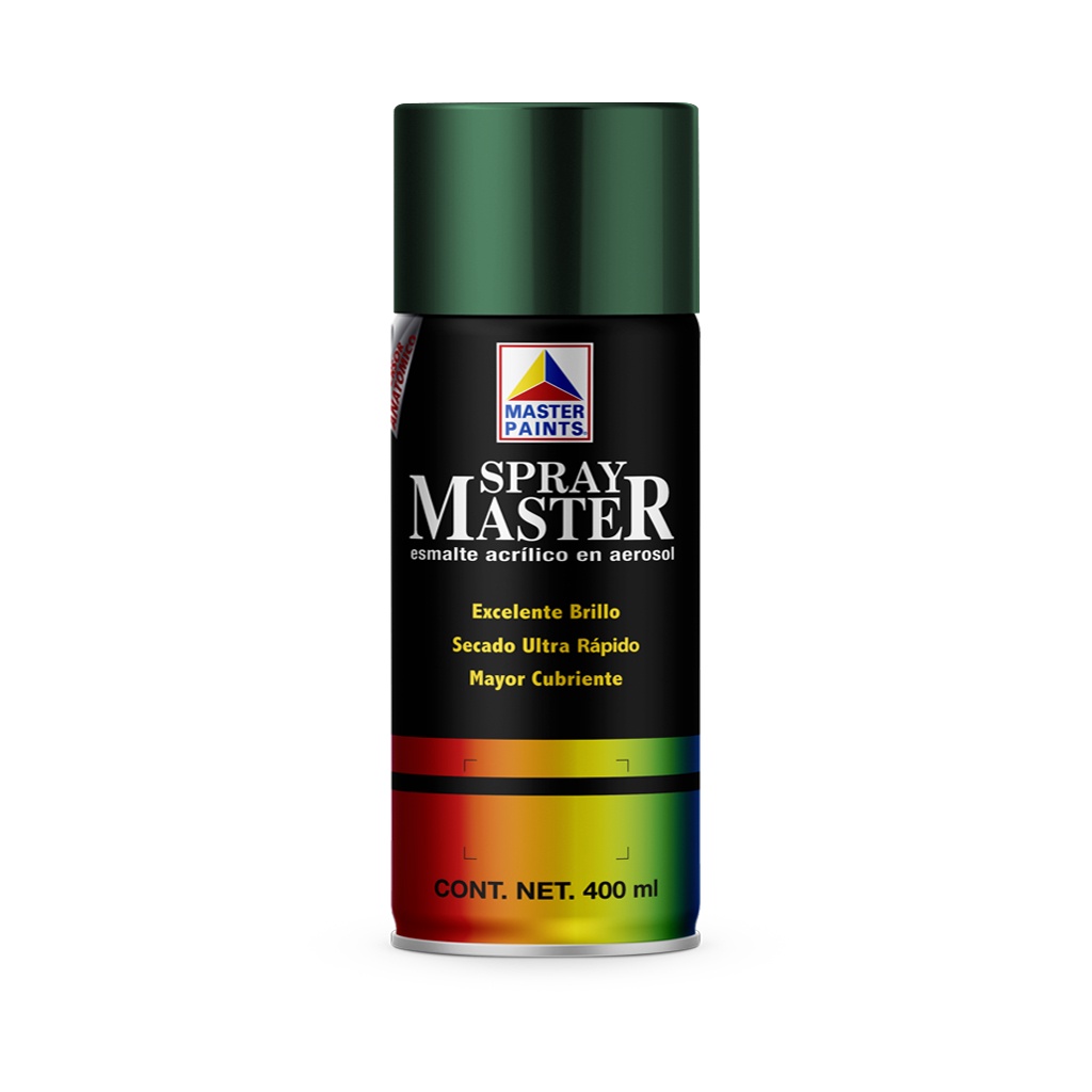 Pintura en Aerosol Master Acuario Color Verde Bosque 400 Ml AM82305