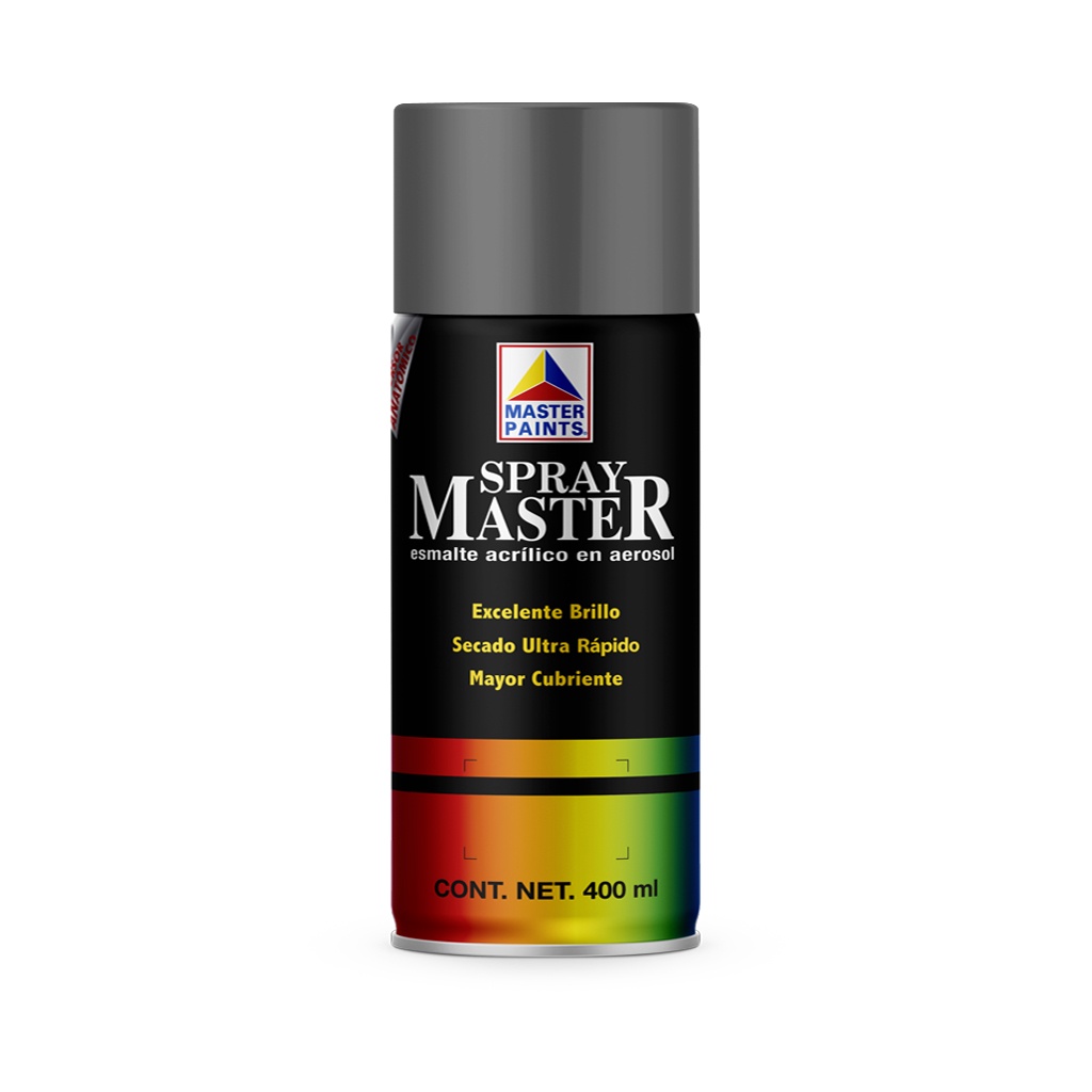 Pintura en Aerosol Master Acuario Color Primer Gris Brillante 400 Ml AM81605