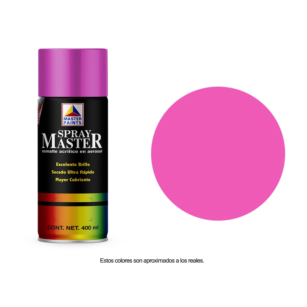 Pintura en Aerosol Master Acuario Color Rosa Mexicano 400 Ml AM85305
