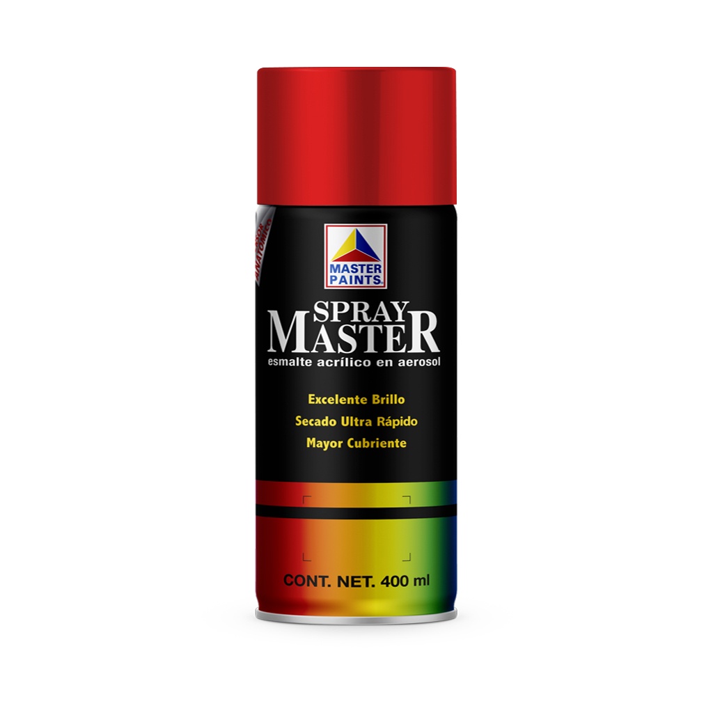 Pintura en Aerosol Master Acuario Color Rojo Tomate 400 Ml AM84605
