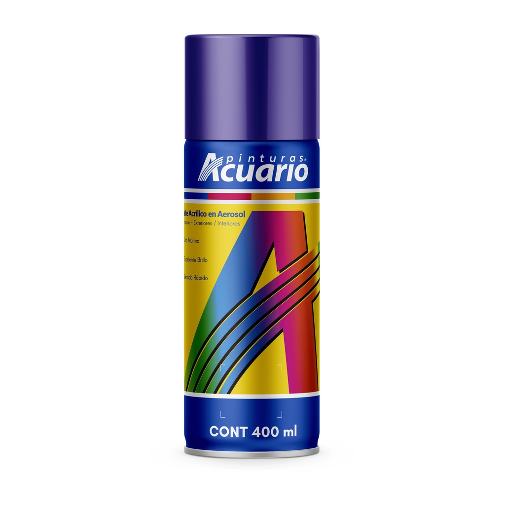 Pintura en Aerosol Acuario Color Violeta Brillante 400 Ml AA75205