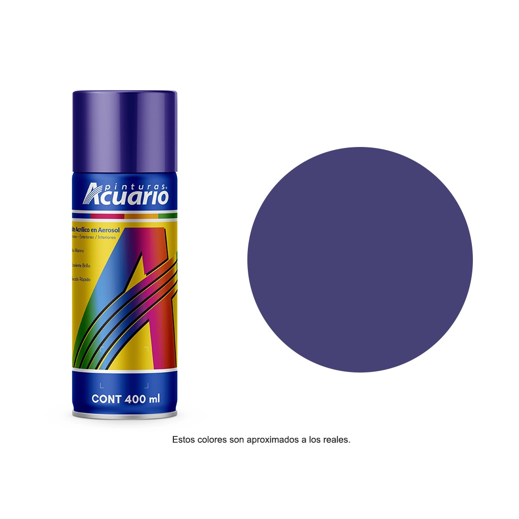 Pintura en Aerosol Acuario Color Violeta Brillante 400 Ml AA75205