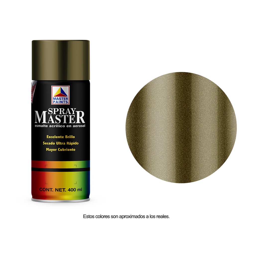 Pintura en Aerosol Master Acuario Color Oro Palido 400 Ml AM80705
