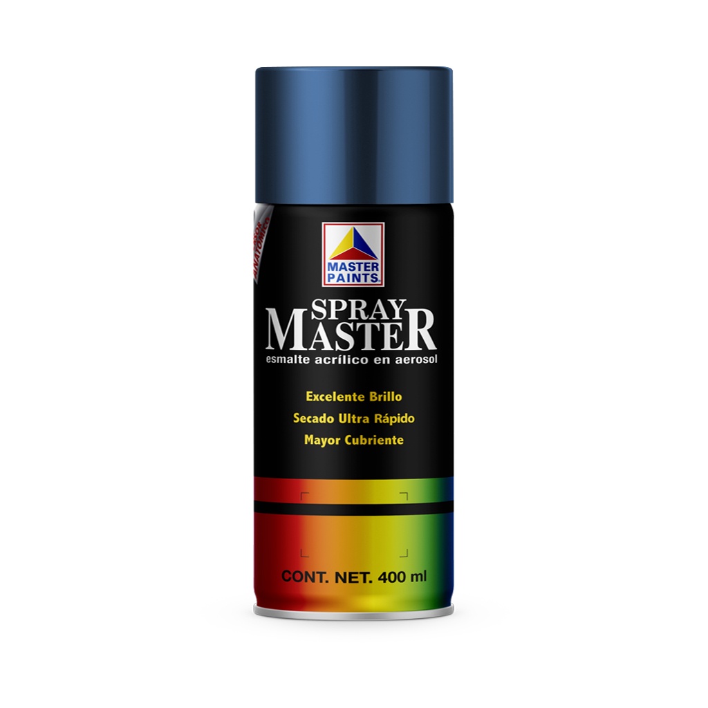 Pintura en Aerosol Master Acuario Color Azul Rey Brillante 400 Ml AM81305
