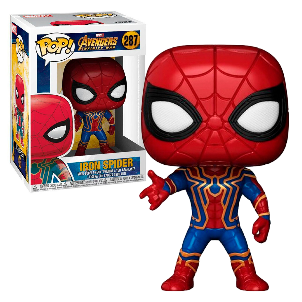 Funko Pop Iron Spider Man #287 Marvel Avengers Infinity War Juguete Original