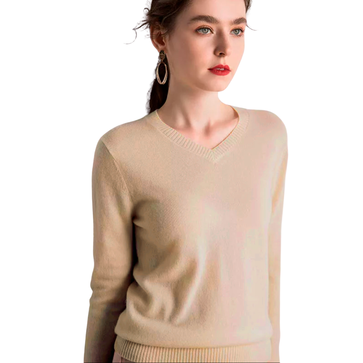 Sueter de Mujer Cuello V Abrigo de Dama SUET-1003