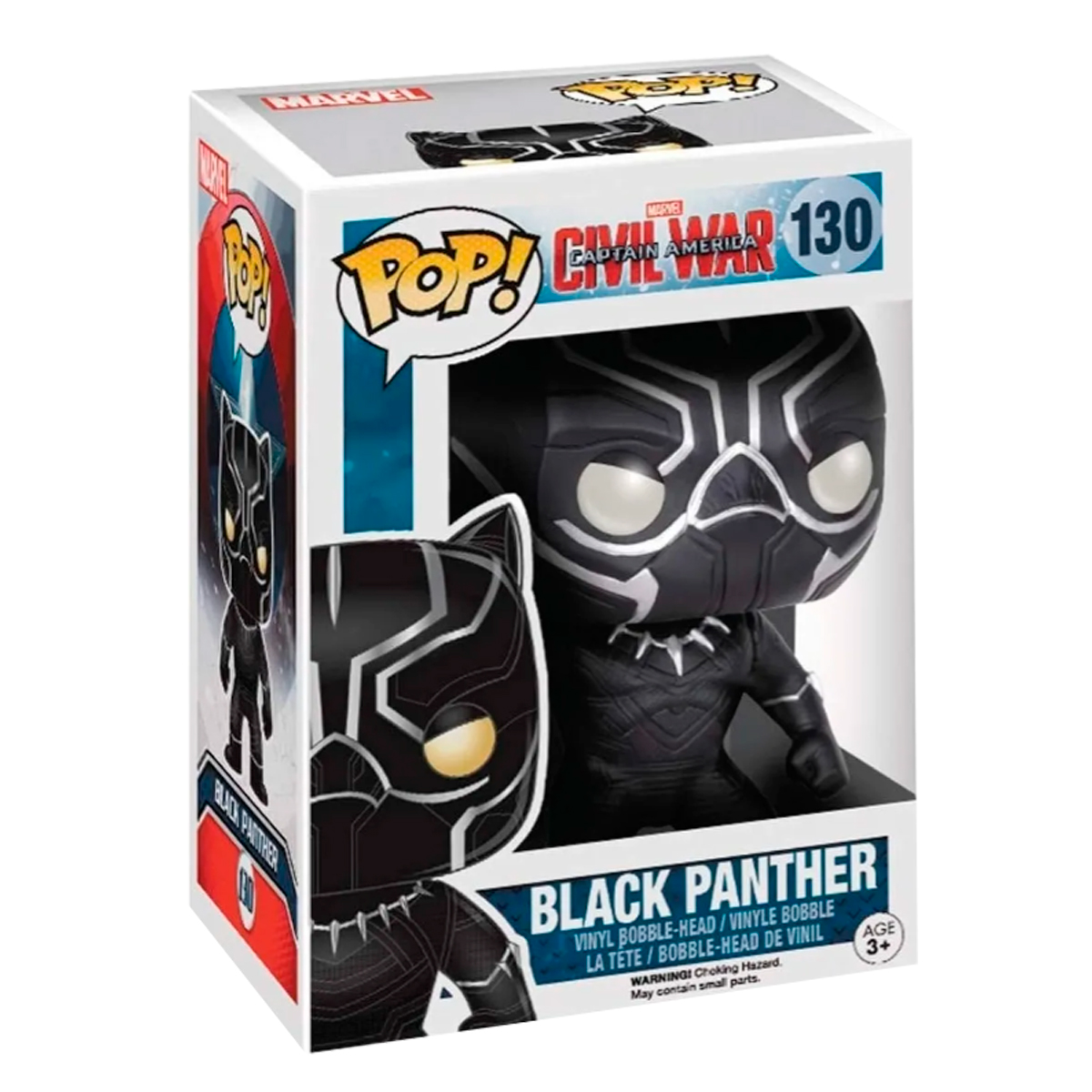 Funko Pop Pantera Negra #130 Black Panther Marvel Avengers Juguete Original
