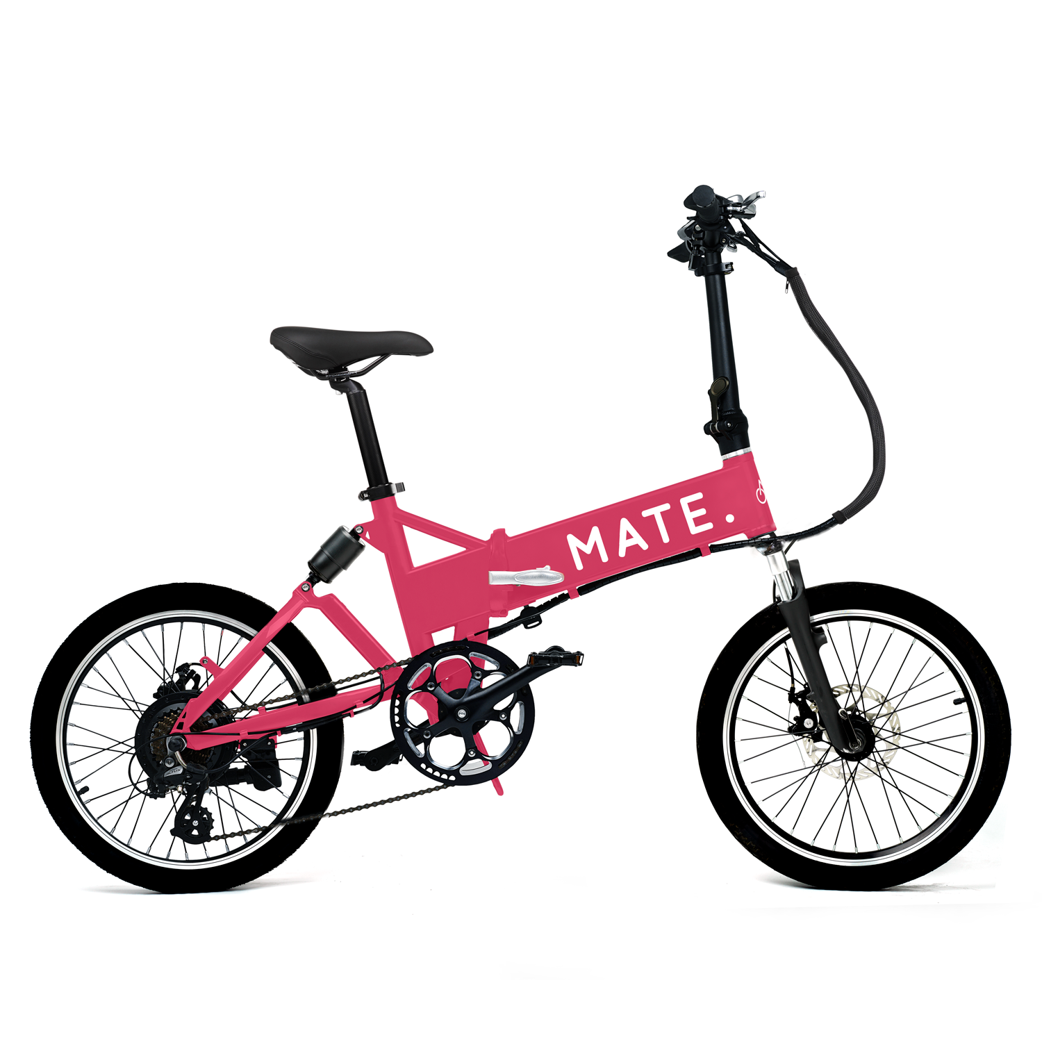 Bicicleta eléctrica Mate Icon 500 W color Shocking Pink