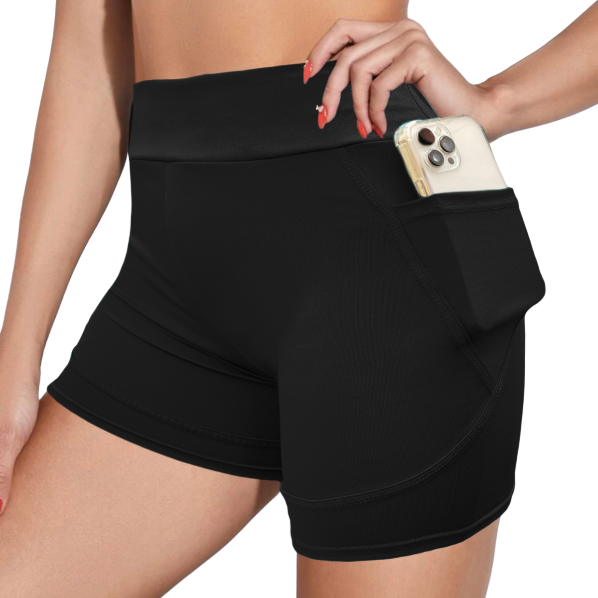 Short de Mujer  con bolsas laterales Gym Playa Deportivo Dama Shores Sexy SH-034