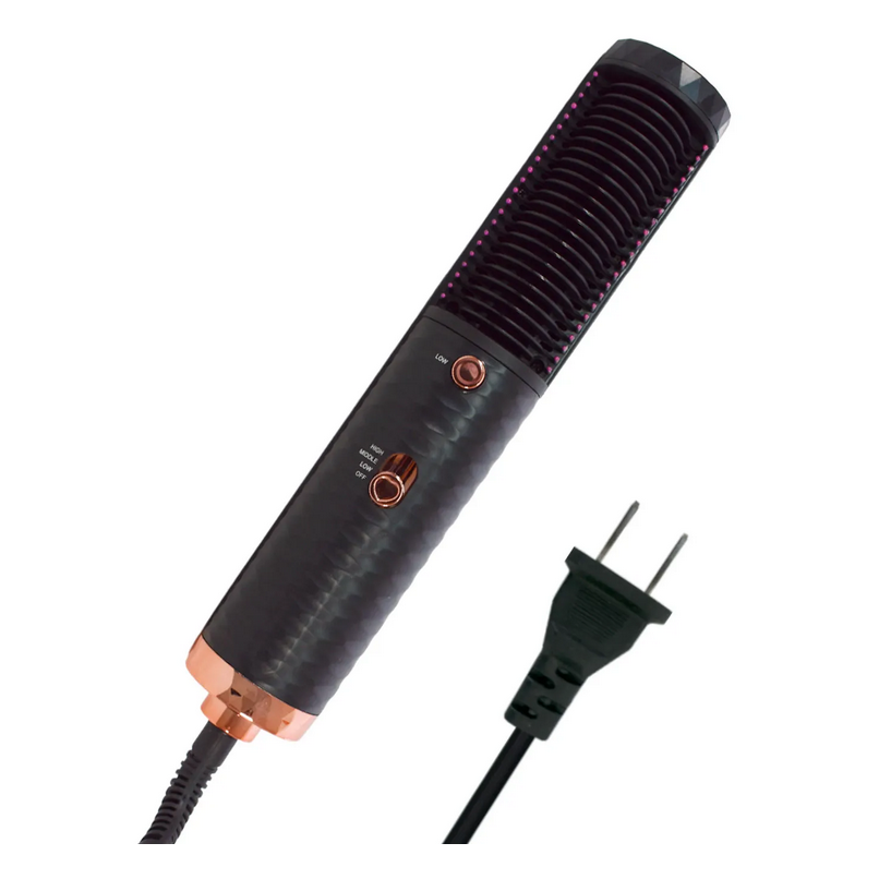 Cepillo Tipo Rodillo De Aire Caliente, Secador, Alisador y Rizador Para Cabello